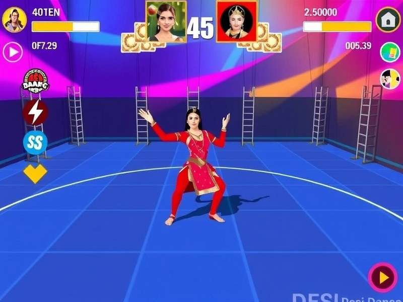 Desi Dance Revolution Gameplay Screenshot